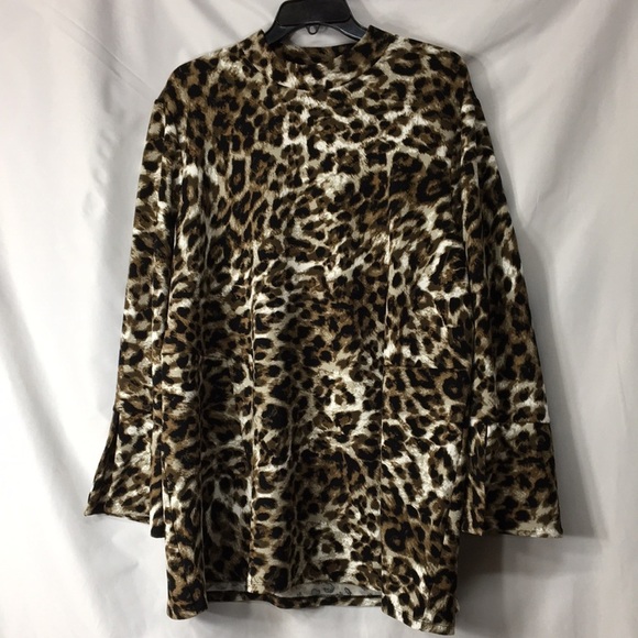 Rafaella Tops - Rafaella Women’s Animal Print Blouse Size 2X NEW with Tags
